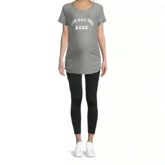 NWOT Time and Tru Printed Maternity Tee “I’ve Got You Babe”| Size Large 12-14 - Picture 1 of 3